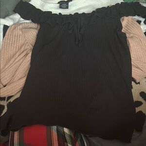 Black Off-Shoulder Top
